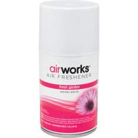 AirWorks&reg; Metered Air Fresheners, Fresh Garden, Aerosol Can Maritime Industrial Rubber