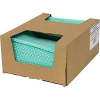 SaniWorks&reg; Choice Counter Cloths, Green/White Maritime Industrial Rubber