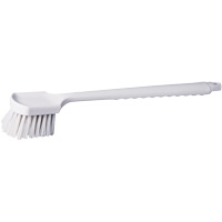 Brosse &agrave; chaudron &agrave; manche long, 20" l, Soies Polypropyl&egrave;ne, Blanc Maritime Industrial Rubber
