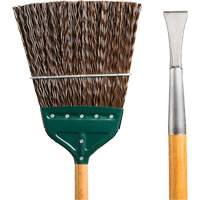 Track & Switch Broom with Heavy-Duty Forged Chisel, Wood Handle, Polypropylene Bristles, 55" L Maritime Industrial Rubber
