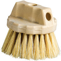 Round Cleaning Brush, 5" L, Tampico Bristles, Beige Maritime Industrial Rubber