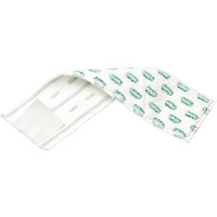 Flat Mop Pad, Scrubber, Microfibre, 4-3/4" x 16" Maritime Industrial Rubber