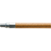 Handle with Metal Tip, Wood, ACME Threaded Tip, 1-1/8" Diameter, 60" Length Maritime Industrial Rubber
