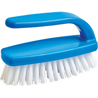 Nail Cleaning Brush, 4" L, Synthetic Bristles, Blue/White Maritime Industrial Rubber