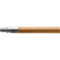 Manche en bois avec embout en m&eacute;tal, Bois, Pointe Filetage ACME, 15/16" dia, 54" lo Maritime Industrial Rubber