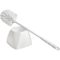 Bowl Brush with Caddy, 15-1/2" L, Polypropylene Bristles, White Maritime Industrial Rubber