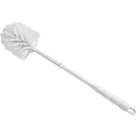 Brosse &agrave; cuvettes, 15-1/2" l, Soies Polypropyl&egrave;ne, Rouge/Blanc Maritime Industrial Rubber