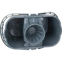 Mop Pail & Wringer, Strainer, 3.75 US Gal.(15 Quart), Grey Maritime Industrial Rubber
