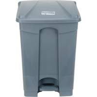 Poubelle &agrave; p&eacute;dale, Plastique, Capacit&eacute; 12 gal. US Maritime Industrial Rubber