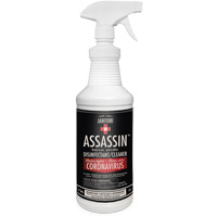 Janitori Assassin Ready-to-Use Disinfectant Cleaner, 1 L, Trigger Bottle Maritime Industrial Rubber