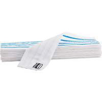Disposable Mop Pad, Hook and Loop Style, Microfibre, 18" L x 4" W Maritime Industrial Rubber