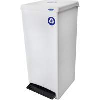 Foot Operated Waste Receptacle, Steel, 25 US gal. Maritime Industrial Rubber