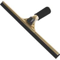 Raclette &agrave; main pour vitres, 14", Caoutchouc, Cadre Laiton Maritime Industrial Rubber