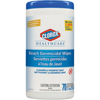 Healthcare&reg; Disinfecting Bleach Wipes, 70 Count Maritime Industrial Rubber