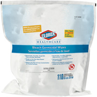 Healthcare&reg; Disinfecting Bleach Wipes Refill, 110 Count Maritime Industrial Rubber