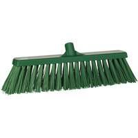 Heavy-Duty Push Broom, Stiff Bristles, 20", Polyester, Green Maritime Industrial Rubber