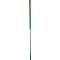 Handle, Broom/Brush/Pad Holder/Scraper/Squeegee, Green, Ergonomic, 59" L Maritime Industrial Rubber