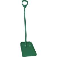 Pelle ergonomique &agrave; grande lame, Longueur de 51", Plastique, Vert Maritime Industrial Rubber