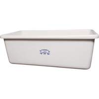 Transport Storage Tub, Plastic, White Maritime Industrial Rubber