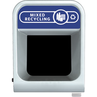 Conteneur pour d&eacute;chets de recyclage m&eacute;lang&eacute;s Configure, Vrac, Acier, 45 gal. US Maritime Industrial Rubber