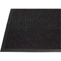Twin Rib Matting, Wiper/Scraper, 3' x 5' x 1/4", Charcoal Maritime Industrial Rubber