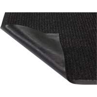 Twin Rib Matting, Wiper/Scraper, 3' x 5' x 1/4", Charcoal Maritime Industrial Rubber