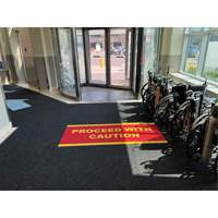 Supreme Knob Entrance Matting, Wiper/Scraper, 3-1/2' x 6' x 7/16", Charcoal Maritime Industrial Rubber