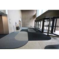 Supreme Knob Entrance Matting, Wiper/Scraper, 3-1/2' x 6' x 7/16", Charcoal Maritime Industrial Rubber