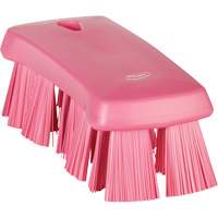 UST Hand Brush, Stiff Bristles, 6-9/10" Long, Pink Maritime Industrial Rubber