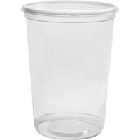 Magik 32 oz. Clear Deli Container without Lid, Plastic, Round Maritime Industrial Rubber