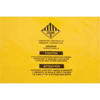 Doublures pour d&eacute;chets dangereux, Amiante, 40" lo x 26" la, 3 mils Maritime Industrial Rubber