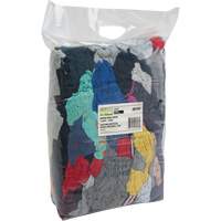 Chiffons fabriqu&eacute;s &agrave; partir de mat&eacute;riaux recycl&eacute;s, Coton, M&eacute;lange de couleurs, 10 lb Maritime Industrial Rubber