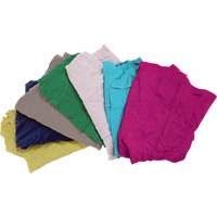 Chiffons fabriqu&eacute;s &agrave; partir de mat&eacute;riaux recycl&eacute;s, Coton, M&eacute;lange de couleurs, 10 lb Maritime Industrial Rubber