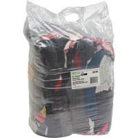 Recycled Material Wiping Rags, Fleece, Mix Colours, 25 lbs. Maritime Industrial Rubber