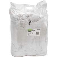 Chiffons fabriqu&eacute;s &agrave; partir de mat&eacute;riaux recycl&eacute;s, Coton, Blanc, 25 lb Maritime Industrial Rubber