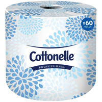 Cottonelle&reg; Professional Toilet Paper, 2 Ply, 451 Sheets/Roll, White Maritime Industrial Rubber
