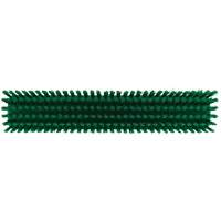 Push Broom Head, Fine/Stiff Bristles, 16-1/2", Polyester/Polypropylene, Green Maritime Industrial Rubber