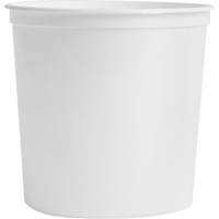 Food Storage Container, Plastic, 2 L Capacity, White Maritime Industrial Rubber