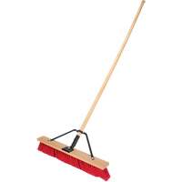 Balai-brosse &agrave; manche renforc&eacute;, 24", Moyen, Soies PVC Maritime Industrial Rubber