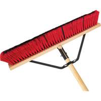 Balai-brosse &agrave; manche renforc&eacute;, 24", Moyen, Soies PVC Maritime Industrial Rubber