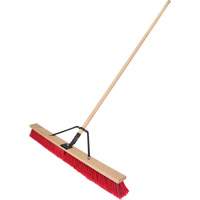 Balai-brosse &agrave; manche renforc&eacute;, 36", Moyen, Soies PVC Maritime Industrial Rubber