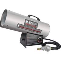 Forced Air Construction Heater, Contractor, Propane, 125000 BTU/H Maritime Industrial Rubber