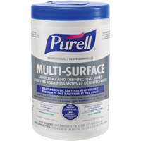 Professional Multi-Surface Sanitizing & Disinfecting Wipes, 7" x 10", 110 Count Maritime Industrial Rubber