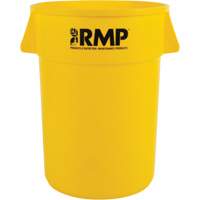 Garbage Bin, Polyethylene, 44 US gal. Maritime Industrial Rubber