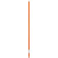Handle, Broom/Brush/Dust Mop/Pad Holder/Scraper/Squeegee/Wet Mop, Orange, Telescopic, 62" - 109-2/5" L Maritime Industrial Rubber