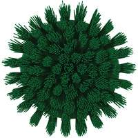HyDrive Round Drill Brush, Extra Stiff Bristles, 3-1/10" Long, Green Maritime Industrial Rubber