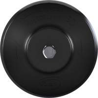 HyDrive Round Drill Brush, Extra Stiff Bristles, 3-1/10" Long, Black Maritime Industrial Rubber