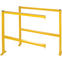 Protecteurs de p&eacute;rim&egrave;tre - Style tubulaire, 48" la x 49-1/2" h, Jaune Maritime Industrial Rubber