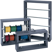 SUPPORT BOBINES DE FILMETALLIQUE (1 TIGE), De base, 6" la x 26-1/8" p x 10-3/8" h Maritime Industrial Rubber