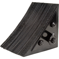Cale de roue, 8" x 8" x 8", Noir Maritime Industrial Rubber
